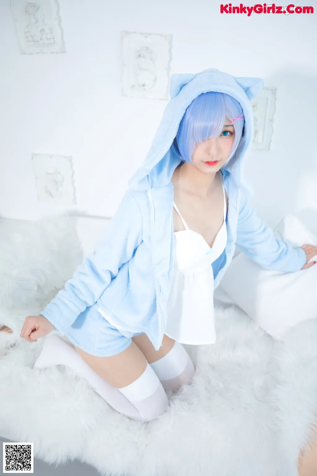 View - Coser@神楽坂真冬 Vol.005: 蕾姆 Milk by blue (150 photos) - 