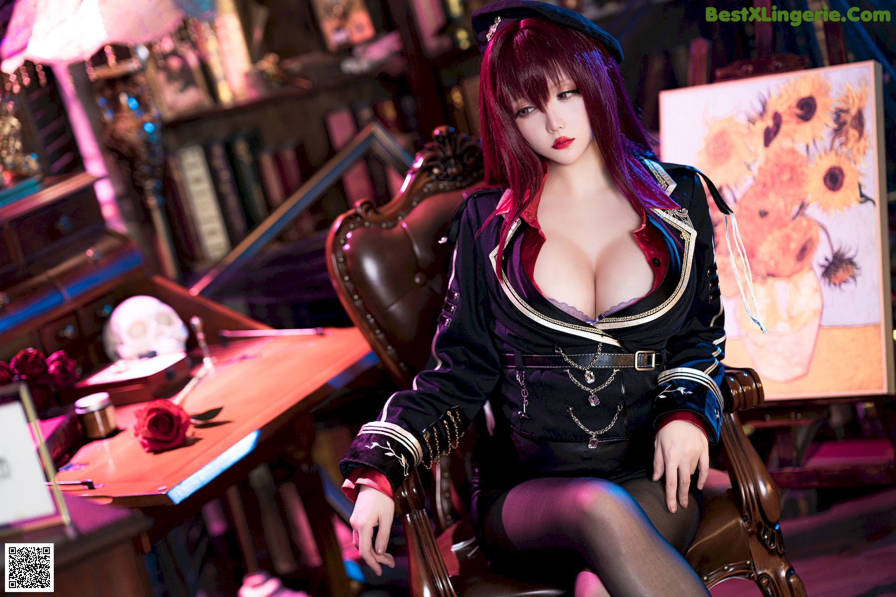 View - 星之迟迟 - Chiness Model  Cosplay 斯卡哈 真红教枪 - 