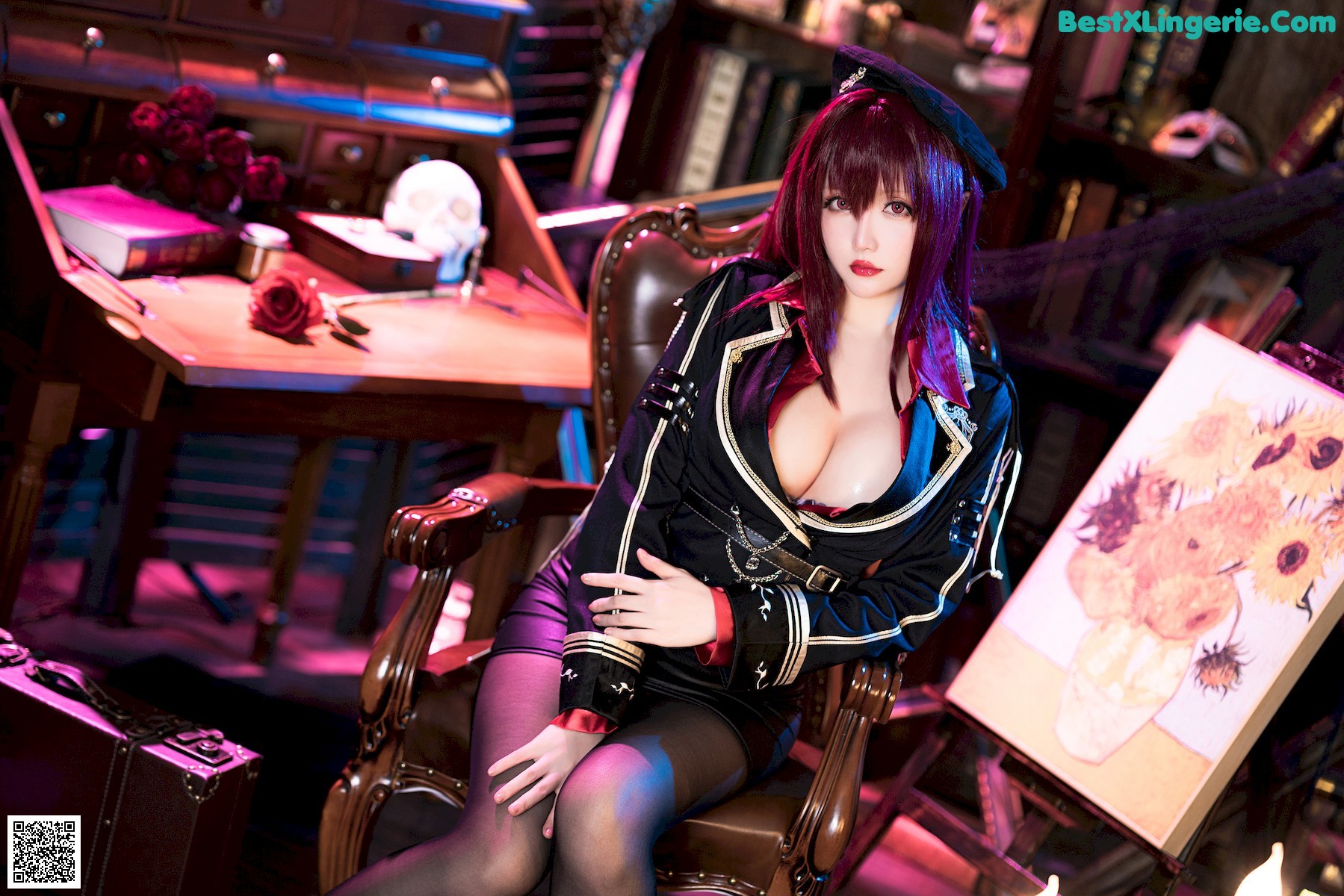 View - 星之迟迟 - Chiness Model  Cosplay 斯卡哈 真红教枪 - 