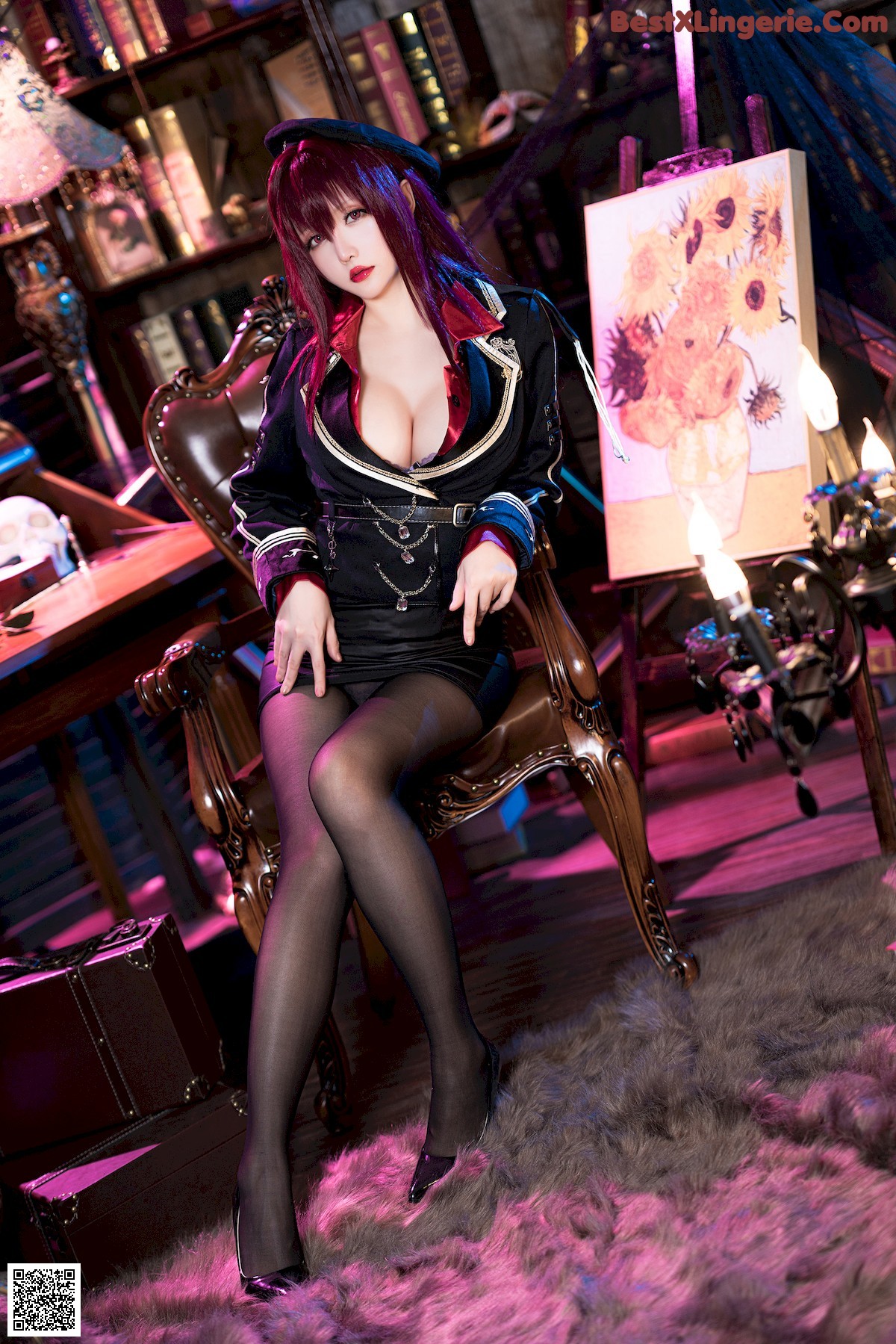 View - 星之迟迟 - Chiness Model  Cosplay 斯卡哈 真红教枪 - 