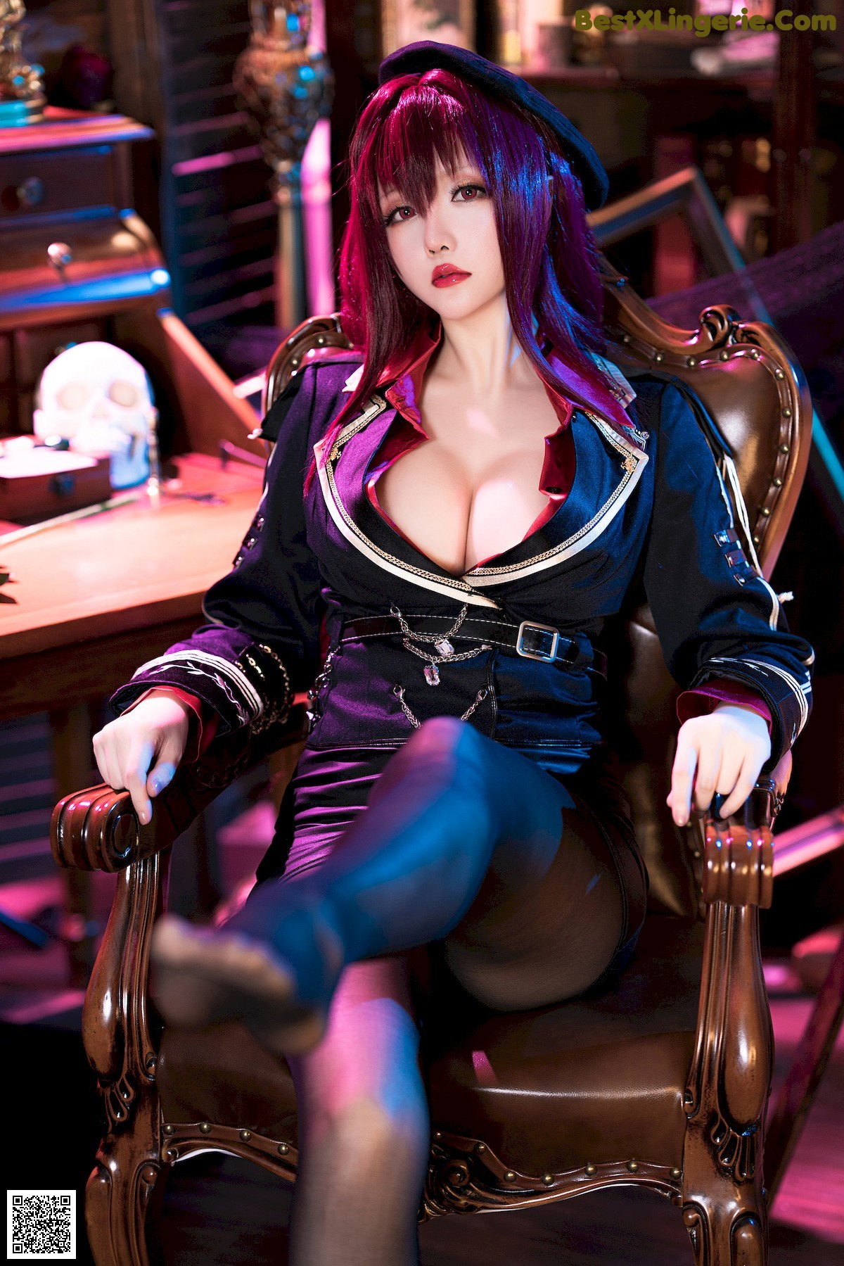 View - 星之迟迟 - Chiness Model  Cosplay 斯卡哈 真红教枪 - 