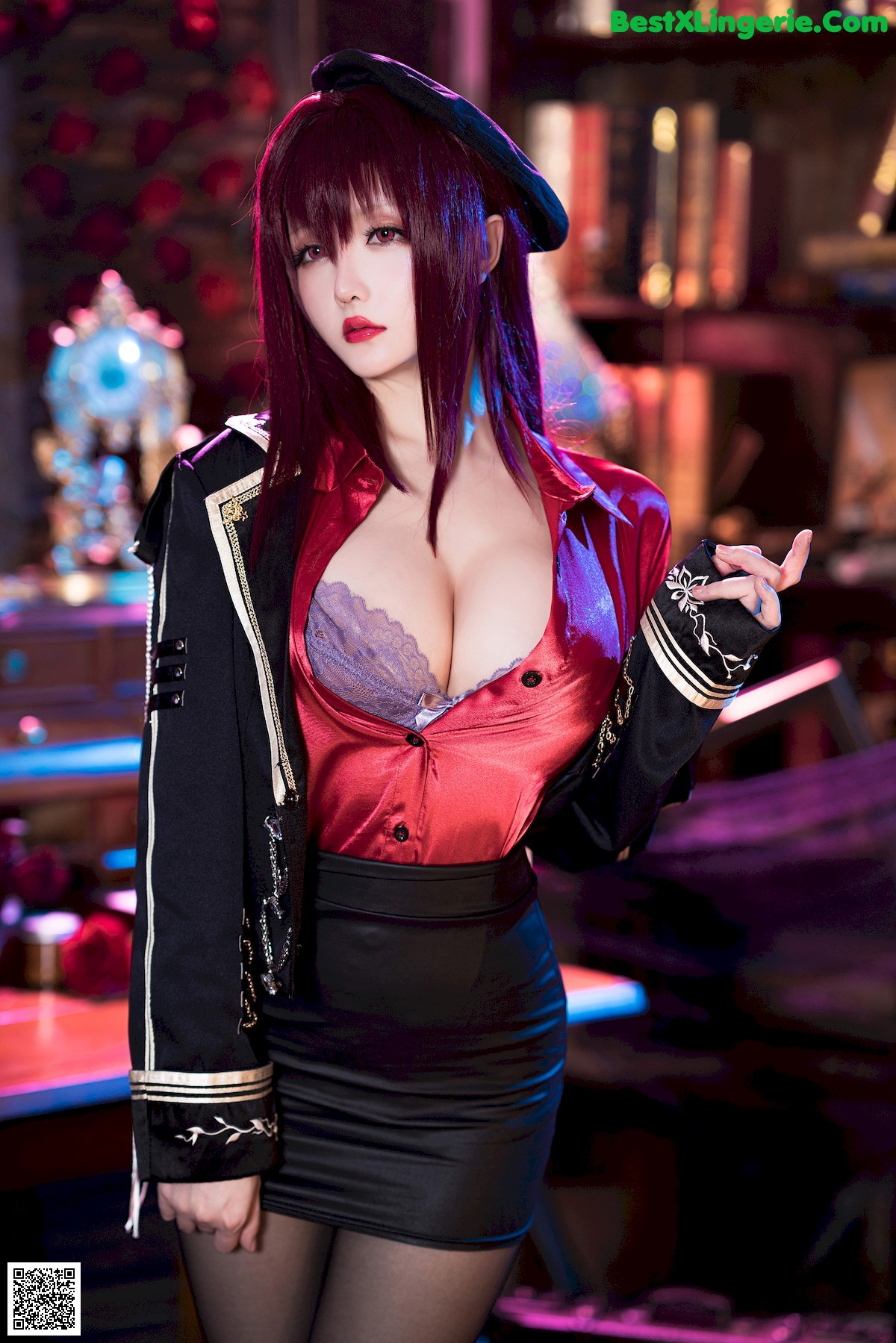 View - 星之迟迟 - Chiness Model  Cosplay 斯卡哈 真红教枪 - 