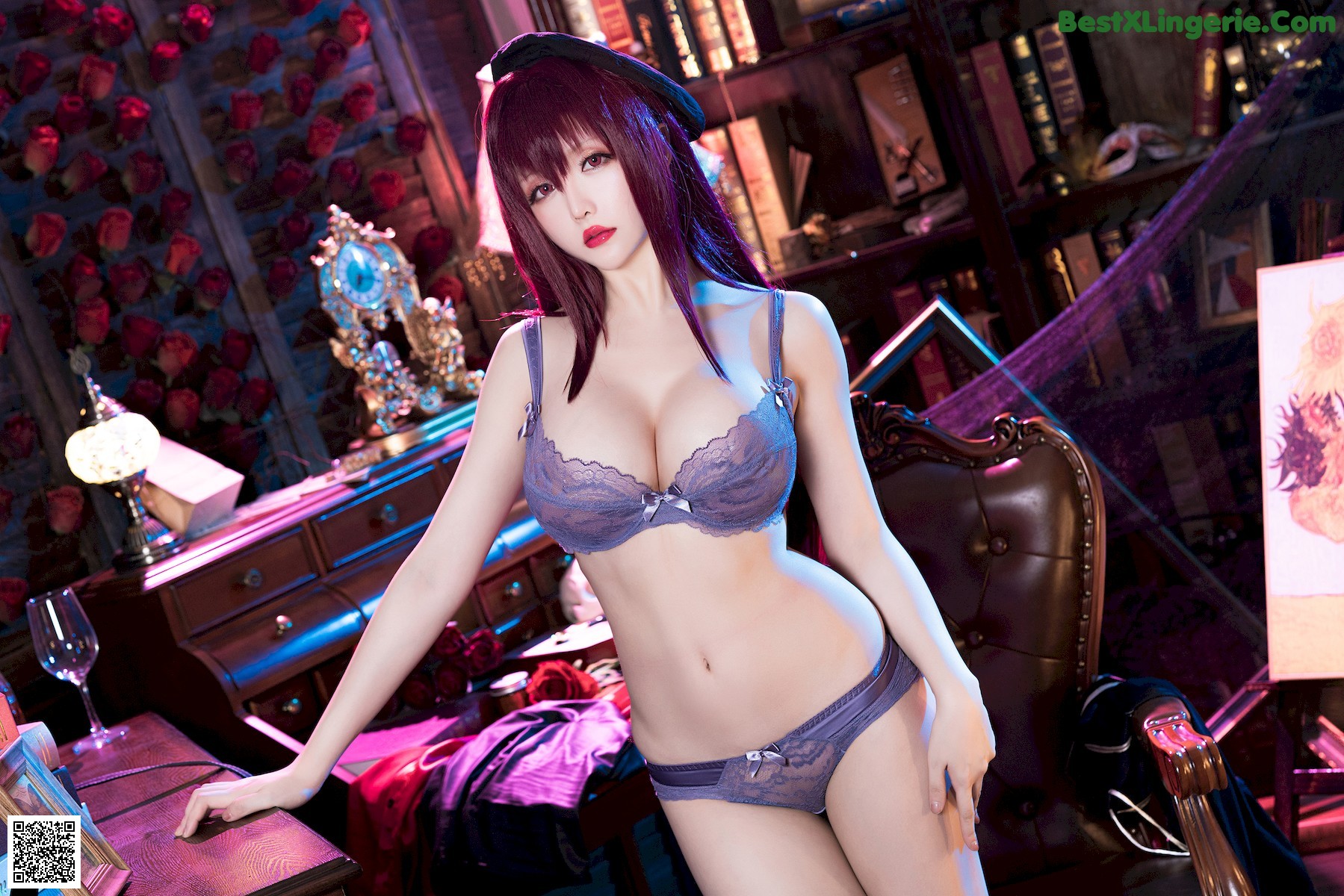 View - 星之迟迟 - Chiness Model  Cosplay 斯卡哈 真红教枪 - 