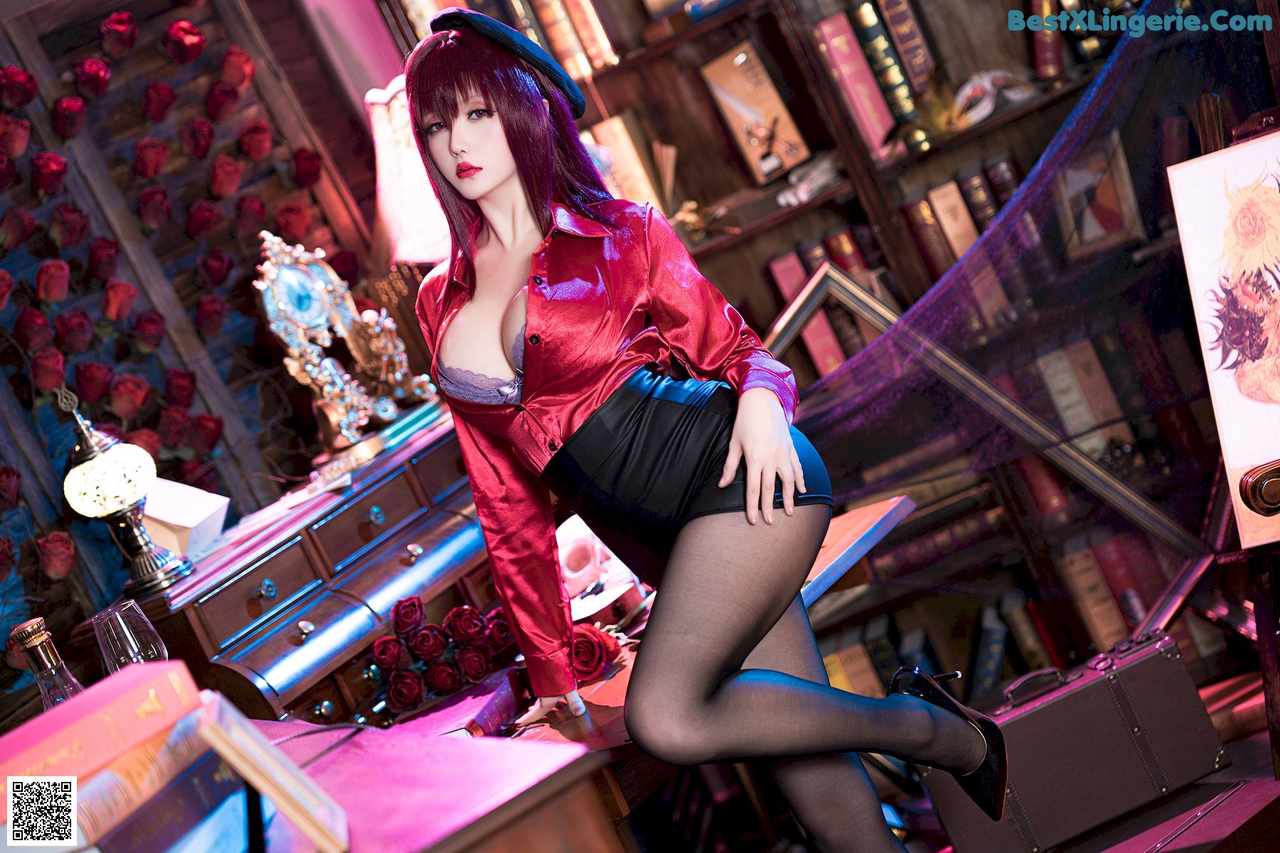 View - 星之迟迟 - Chiness Model  Cosplay 斯卡哈 真红教枪 - 